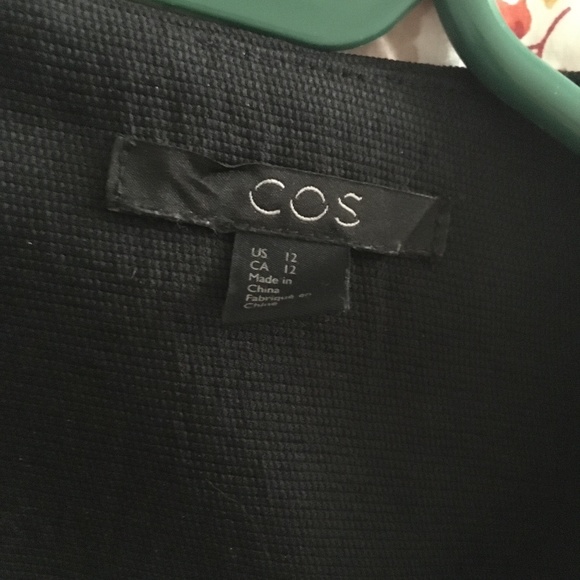 COS Black Textured Crepe Ruched Sides Blouse 12 - Picture 5 of 6